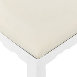 Wyld And Coco Glam Design Dressing Table White Mdf With Solid Wood Legs, 138 X 74 Cm, 4 Drawers, Crystal Handles - thumbnail 8