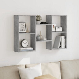 Berkfield Wall Shelf Concrete Grey 96X18X60 Cm Engineered Wood