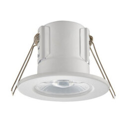 Luminosa Lighting Luminosa Shieldeco Fire Rated Integrated Led Bathroom Recessed Light Matt White, Acrylic Ip65 - thumbnail 2
