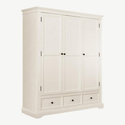 Statement Furniture Gainsborough Vintage Cream Triple Wardrobe - thumbnail 3