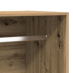Berkfield Wardrobe Artisan Oak 100X50X200 Cm Engineered Wood - thumbnail 8