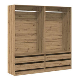 Berkfield Wardrobe Artisan Oak 100X50X200 Cm Engineered Wood - thumbnail 2