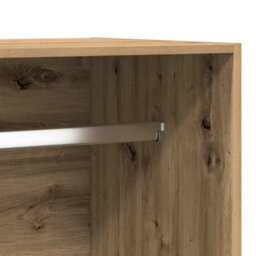 Berkfield Wardrobe Artisan Oak 100X50X200 Cm Engineered Wood - thumbnail 7