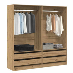 Berkfield Wardrobe Artisan Oak 100X50X200 Cm Engineered Wood - thumbnail 1