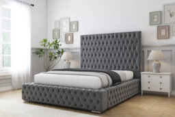 "Sloomy Ambassador Armour Coniston Bed Frame With Mattress With 50""  Upholstered Headboard 6' Super King" - thumbnail 2
