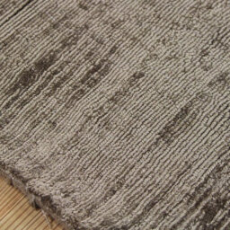 Brown Viscose Easy To Clean Plain Handmade , Luxurious , Modern Rug For Living Room, Bedroom - 66 X 240 (Runner) - thumbnail 2
