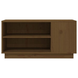 Berkfield Sturdy Tv Cabinet Honey Brown 80X35X40.5 Cm Solid Wood Pine - thumbnail 5