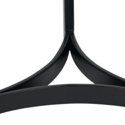 Pacific Lifestyle White Marble Round Side Table With Curved Black Metal Legs, Real Stone 46Cm, Hendrick - thumbnail 9