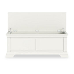 Colette White Ottoman Blanket Box - Fully Assembled By Roseland Furniture - thumbnail 5