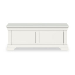 Colette White Ottoman Blanket Box - Fully Assembled By Roseland Furniture - thumbnail 4