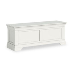 Colette White Ottoman Blanket Box - Fully Assembled By Roseland Furniture