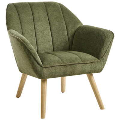 Beliani Armchair Torud Fabric Green - image 1