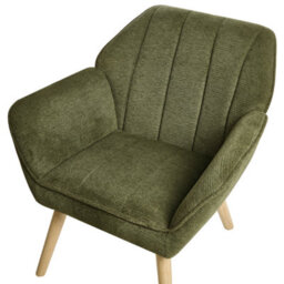 Beliani  Armchair Torud Fabric Green - thumbnail 6