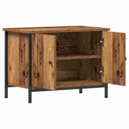 Berkfield Modern Old Wood Tv Stand Old Wood Wood 60 X 35 X 45 Cm Durable - thumbnail 5