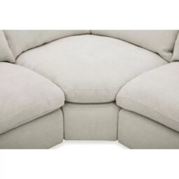 Xample Aiden And Ivy Holley Beige Fabric Modular Sofa 5 Piece Reversible Cushions Feather Filled Configurable Corner Sofa - thumbnail 4