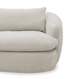Xample Aiden And Ivy Holley Beige Fabric Modular Sofa 5 Piece Reversible Cushions Feather Filled Configurable Corner Sofa - thumbnail 6