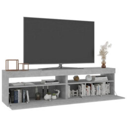 Berkfield Tv Cabinets 2 Pcs With Led Lights Concrete Grey 75X35X40 Cm - thumbnail 3