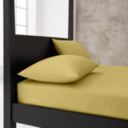 Gc Gaveno Cavailia Premium Super Soft Percale Fitted Sheet Double Green