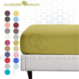 Gc Gaveno Cavailia Premium Super Soft Percale Fitted Sheet Double Green - thumbnail 4