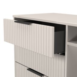 Ancona Matt Kashmir Tv Stand With 2 Shelves & 3 Drawers, (H)68.3Cm X (W)96.8Cm X (D)39.2Cm - thumbnail 6