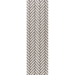 The Rugs Loft Olive And Ivory Herringbone Living Room Area Rug And Runners Soft Pile - thumbnail 9