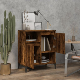 Berkfield Sideboard Smoked Oak 60X35X70 Cm Engineered Wood - thumbnail 3