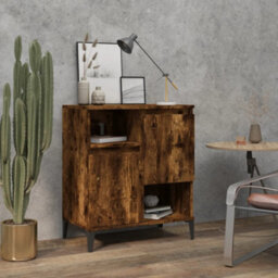 Berkfield Sideboard Smoked Oak 60X35X70 Cm Engineered Wood - thumbnail 1