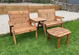 Charles Taylor Trading Straight Grand Chair & Bench With Rect Coffee - thumbnail 1