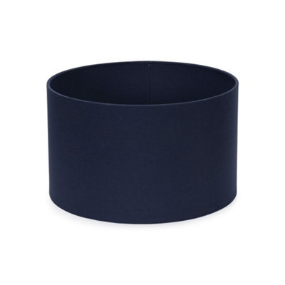 Valuelights Reni Navy Fabric Drum Ceiling Lamp Shade (D)25Cm - image 1