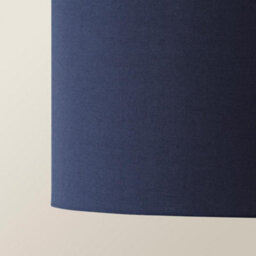 Valuelights Reni Navy Fabric Drum Ceiling Lamp Shade (D)25Cm - thumbnail 4