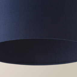 Valuelights Reni Navy Fabric Drum Ceiling Lamp Shade (D)25Cm - thumbnail 5