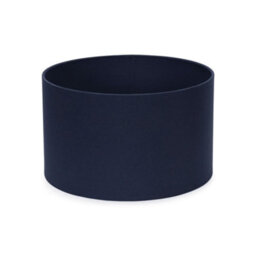 Valuelights Reni Navy Fabric Drum Ceiling Lamp Shade (D)25Cm