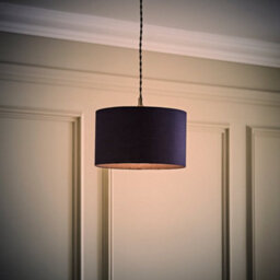Valuelights Reni Navy Fabric Drum Ceiling Lamp Shade (D)25Cm - thumbnail 2