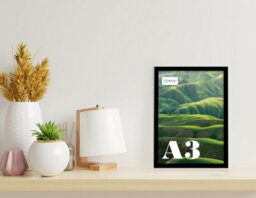 A3 Black Picture Frame Fits A3 (29.7 X 42Cm - 11.7 X 16.5In) Poster, Photo, Artwork, Or Print. - thumbnail 4