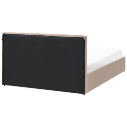 Beliani Ottoman Bed Velvet Dreux 140 X 200 Cm (Eu Double) Taupe - thumbnail 8