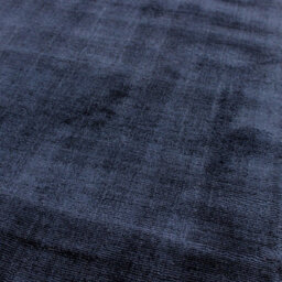 Blue Handmade , Luxurious , Modern , Plain Easy To Clean Viscose Rug For Living Room, Bedroom - 66 X 240 (Runner) - thumbnail 2