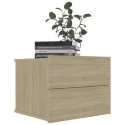 Berkfield Bedside Cabinet Sonoma Oak 40X30X30 Cm Engineered Wood - thumbnail 3
