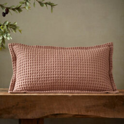 Pineapple Elephant Jaipur Chunky Waffle Cotton 30X50Cm Cushion Pink