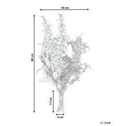 Beliani Artificial Flower Bouquet Achete 80 Cm Multicolour - thumbnail 3
