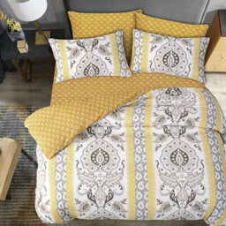 Lazzaro Double Brushed Microfibre Double Duvet Cover Set Ultrasoft Durable Easy Care With Zipper Closure - thumbnail 2