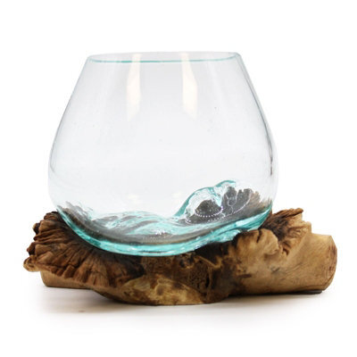 Molten Glass On Rare Parasite Wood - image 1