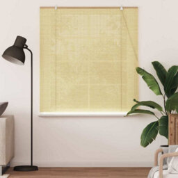 Berkfield Window Blinds & Shades With Curtains Manual Natural Bamboo - thumbnail 3