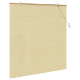 Berkfield Window Blinds & Shades With Curtains Manual Natural Bamboo - thumbnail 4