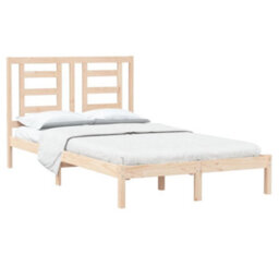 Berkfield Bed Frame Solid Wood Pine 120X200 Cm - thumbnail 3