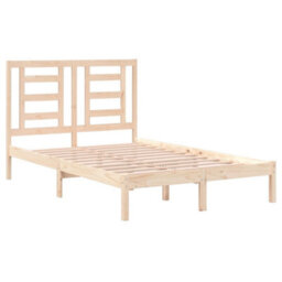 Berkfield Bed Frame Solid Wood Pine 120X200 Cm - thumbnail 4