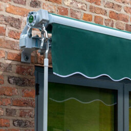 Primrose Awnings 3.5M X 2.5M Retractable Electric Green Awning Outdoor Patio Canopy - thumbnail 2