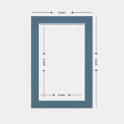 Ak Frames 6X4 Pompadour Picture Mounts To Fit 5X3 Aperture Size - Mount Board Only (No Frame Included) - thumbnail 3