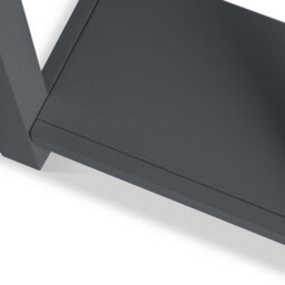 Farro Charcoal 85Cm Console Table With Drawer - Painted With Oak Top - By Roseland Furniture - thumbnail 8