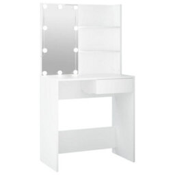 Walplus Dressing Table With Led White 74.5X40X141 Cm - thumbnail 2