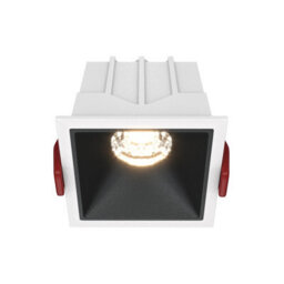 Luminosa Lighting Luminosa Maytoni Alfa Led Square Dimmable Recessed Downlight White, Black, 500Lm, 4000K - thumbnail 2